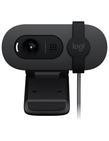 Webcam logitech brio 105 grafito full hd -  usb