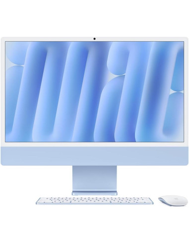 Ordenador all in one apple imac 24 pulgadas retina 4.5k blue chip m4 10c -  16gb -  ssd 256gb