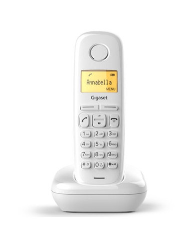 Telefono fijo inalambrico gigaset a170 blanco 50 numeros agenda -  10 tonos