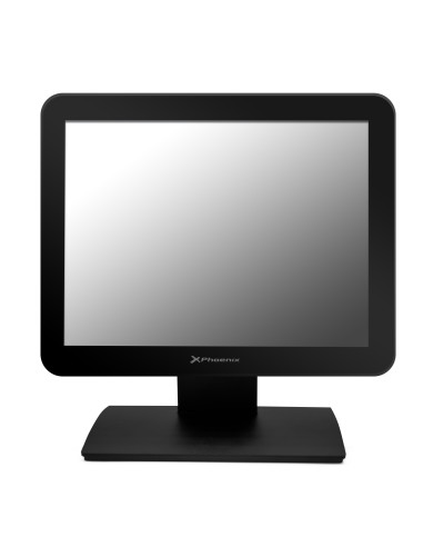 Monitor lcd  led táctil negro 15 pulgadas