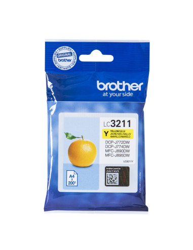 Cartucho tinta brother lc3211y amarillo 200 paginas