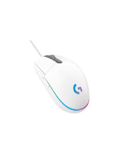 Mouse raton logitech g203 lightsync blanco gaming 8.000 dpi 6 botones