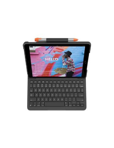 Funda con teclado logitech slim folio