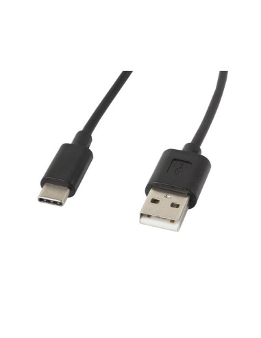 Cable usb lanberg 2.0 macho -  usb tipo c macho 1.8m negro