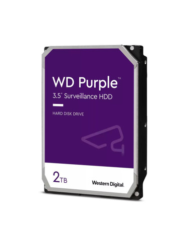 Disco duro interno hdd wd western digital purple wd22purz 2tb 3.5 pulgadas sata 5400rpm 256mb