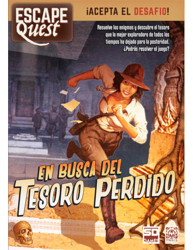 Juego de mesa escape quest 1: en busca del tesoro perdido formato libro pegi 12