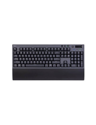 Teclado mecanico inalambrico thermaltake w1 gaming bluetooth -  reposamuñecas -  cherry red