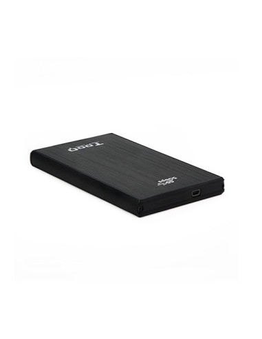 Caja externa tooq tqe - 2522b para hdd - ssd 2.5pulgadas 9.5mm sata usb 3.0 negra