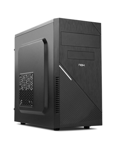 Caja ordenador nox arca micro atx 2 x usb 3.2 negra