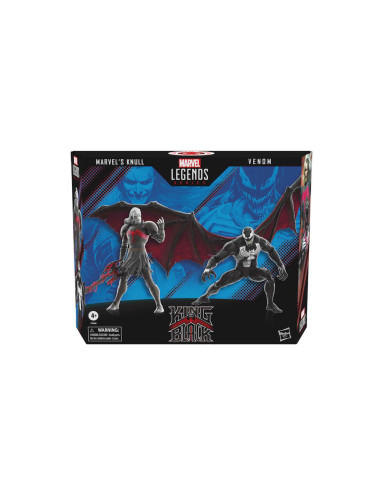 Pack 2 figuras hasbro knull & venom spiderman 60 anniversary marvel legends