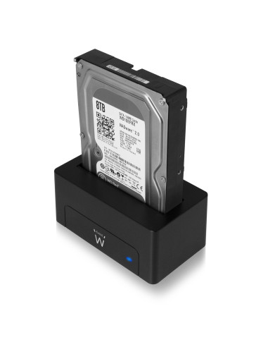 Estacion de acoplamiento ewent ew7012 para unidad de disco duro y de estado solido sata 2.5 pulgadas y 3.5 pulgadas -  usb 3.0
