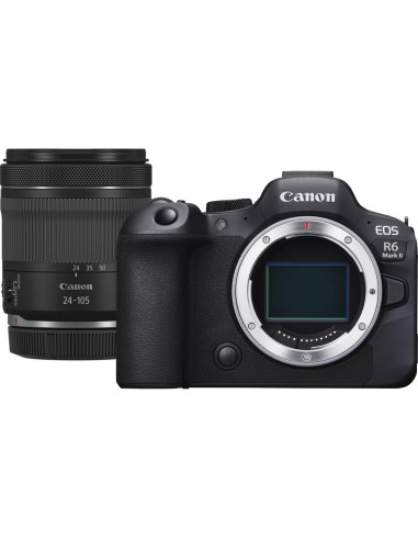 Camara reflex canon eos r6 mark ii v5+rf24 - 105 stm 24.2mpx negro