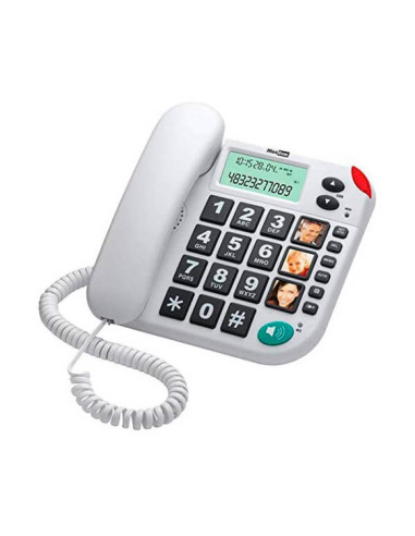 Telefono fijo maxcom kxt480 white