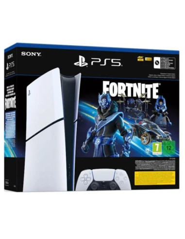 Consola ps5 sony playstation 5 digital slim 1tb chasis d + fortnite