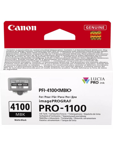 Cartucho canon pfi - 4100mbk negro mate