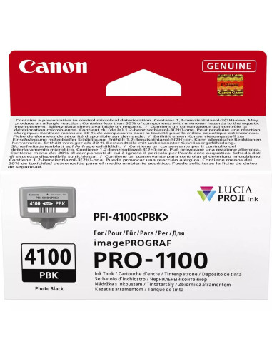 Cartucho canon pfi - 4100pbk negro