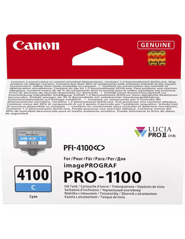 Cartucho canon pfi - 4100c cian