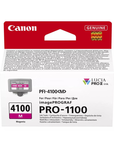 Cartucho canon pfi - 4100m magenta