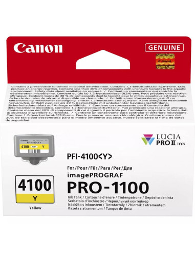 Cartucho canon pfi - 4100y amarillo
