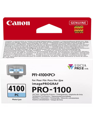 Cartucho canon pfi - 4100pc cian