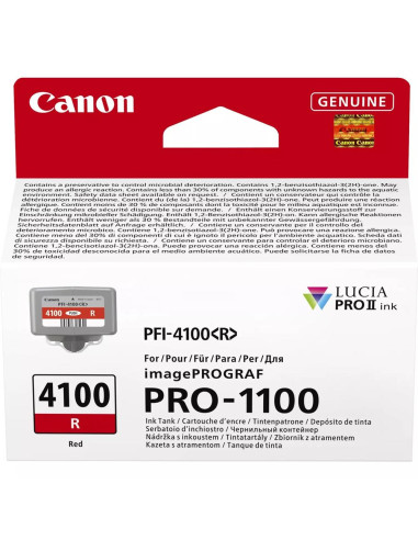 Cartucho canon pfi - 4100r rojo