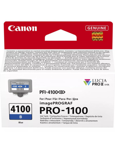 Cartucho canon pfi - 4100b azul