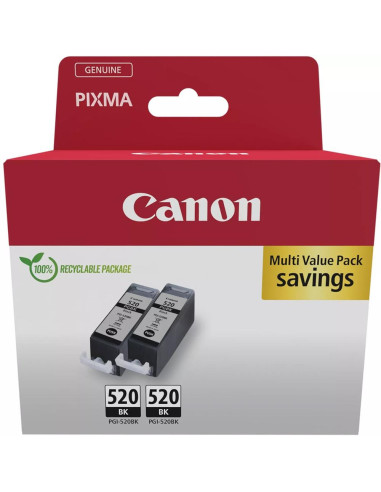 Cartucho canon pgi - 520bk negro twin pack
