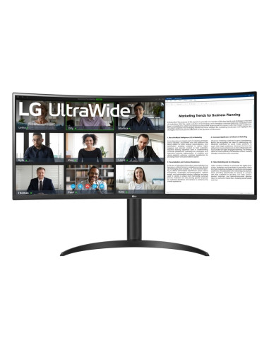 Curva lg 34wr55qk - b 34 pulgadas 3440 x 1440 5ms hdmi displayport reg. altura