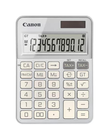 Calculadora canon sobremesa ks - 125kb - sl emea hb 12 digitos plata