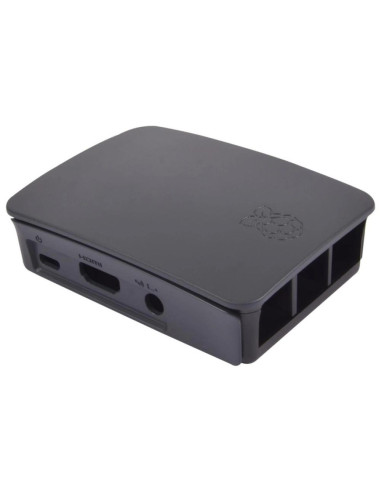 Carcasa raspberry pi 3 negra y gris