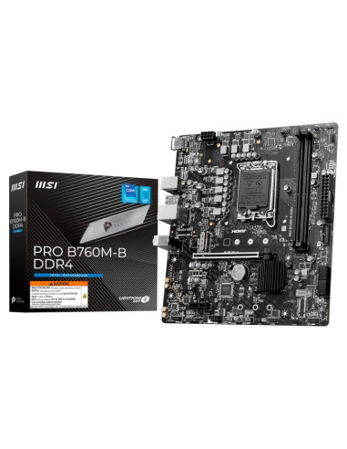 Placa base msi pro b760m - b ddr4 lga 1700