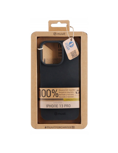 Funda muvit recycletek para apple iphone 13 pro negra