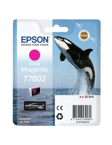 Cartucho tinta epson surecolor sc - p600 magenta