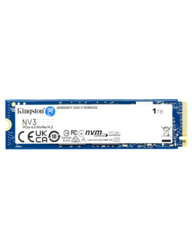 Disco duro interno ssd kingston nv3 1tb m.2 nvme pcie 4.0