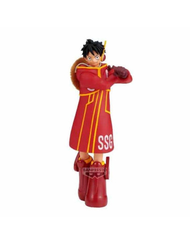 Figura banpresto one piece the shukko monkey d. luffy ver. egghead 14cm