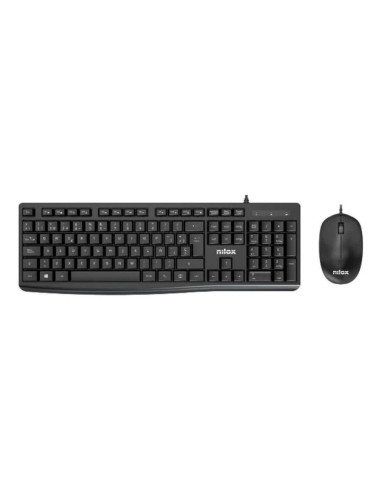 Teclado + raton nilox nxkme0012 negro