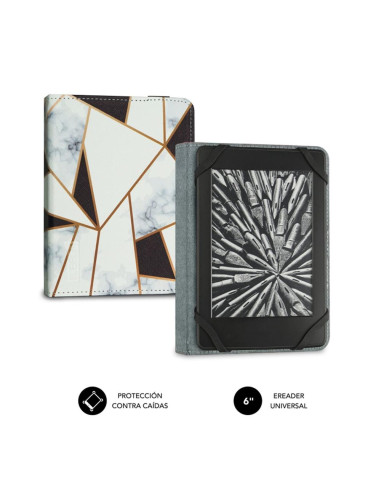 Funda subblim clever ebook case 6 pulgadas marmol negro