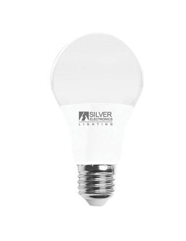 Bombilla led eco decorativa silver electronics estandar 10w85w -  e27 -  5000k -  860 lm -  180º -  luz blanca -  a+