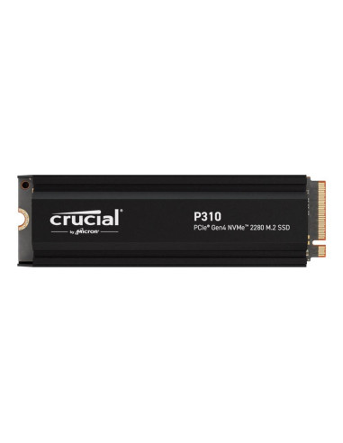 Disco duro interno solido ssd crucial p310 2tb m.2 nvme pci express 4.0 heatsink