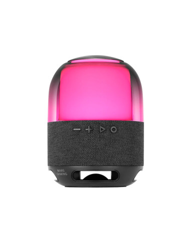 Altavoz bluetooth portable mars gaming msflow negro 15w deepbass bt microsd rgb 360 bat 6h