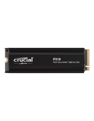 Disco duro interno solido ssd crucial p310 1tb m.2 nvme pci express 4.0 heatsink