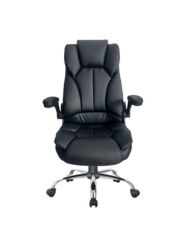 Silla de oficina equip  651006 negra respaldo acolchado ergonomica
