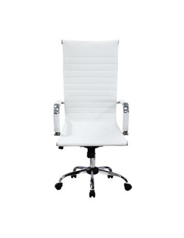 Silla de oficina equip 651017 blanca ergonomica respaldo alto