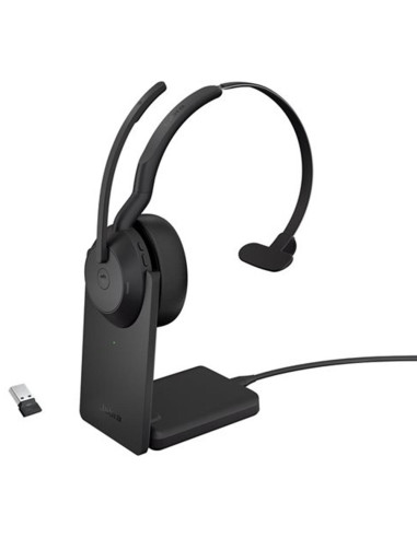 Auriculares jabra evolve2 55 ms inalambrico negro