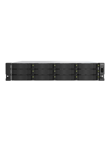 Servidor nas qnap ts - h1277axu - rp - r5 - 16g 12 bahias 2u rack 16gb gigabit ethernet