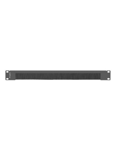 Panel pasacables con cepillo lanberg 1u negro