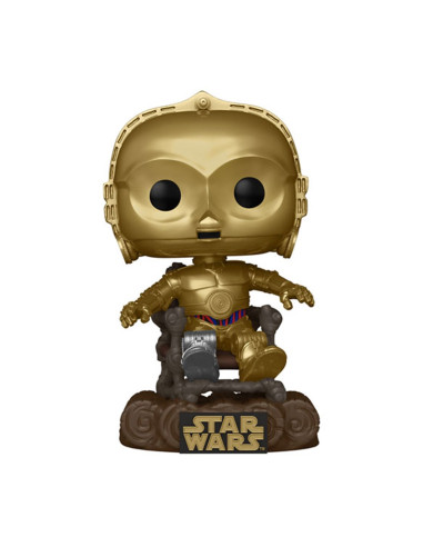 Funko pop star wars retorno del jedi 40 aniversario c - 3po en silla 70744