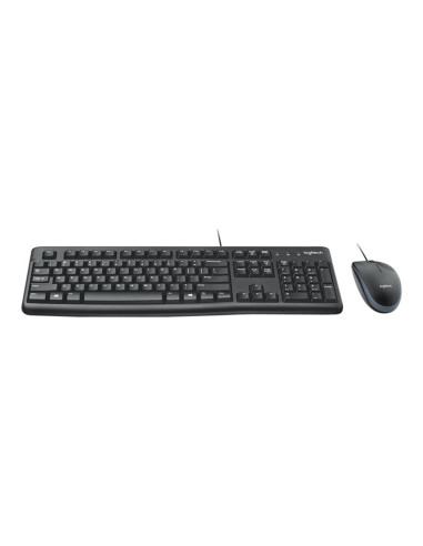 Teclado + mouse logitech mk120 optico usb 2.0 negro ingles uk