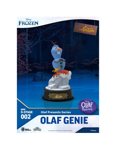 Figura beast kingdom minidstage disney olaf presenta olaf genio