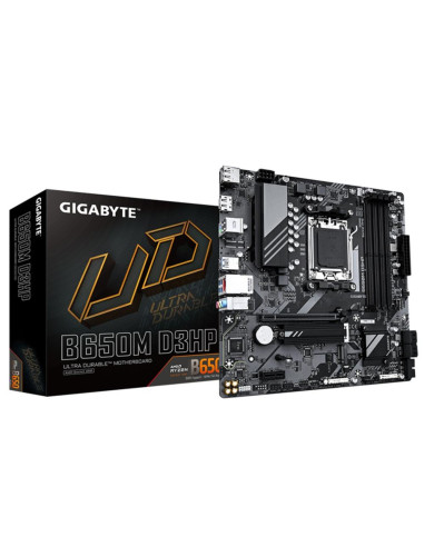 Placa base gigabyte b650m am5 d3hp atx -  4x ddr5 -  4x sata3
